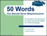 50 words you should never mispronounce!